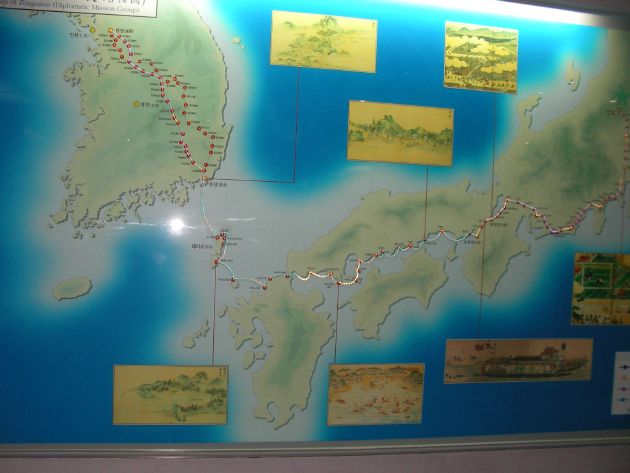 朝鮮通信史の路程図